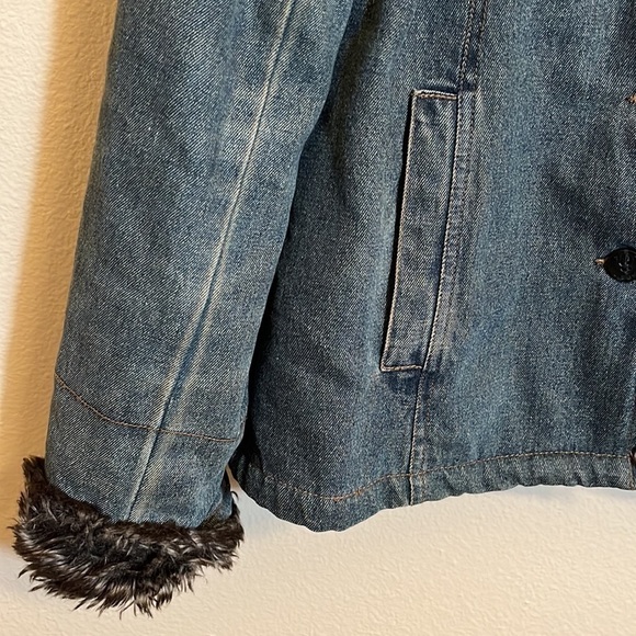 Esprit Faux Fur Lined Jean Jacket - Picture 5 of 16
